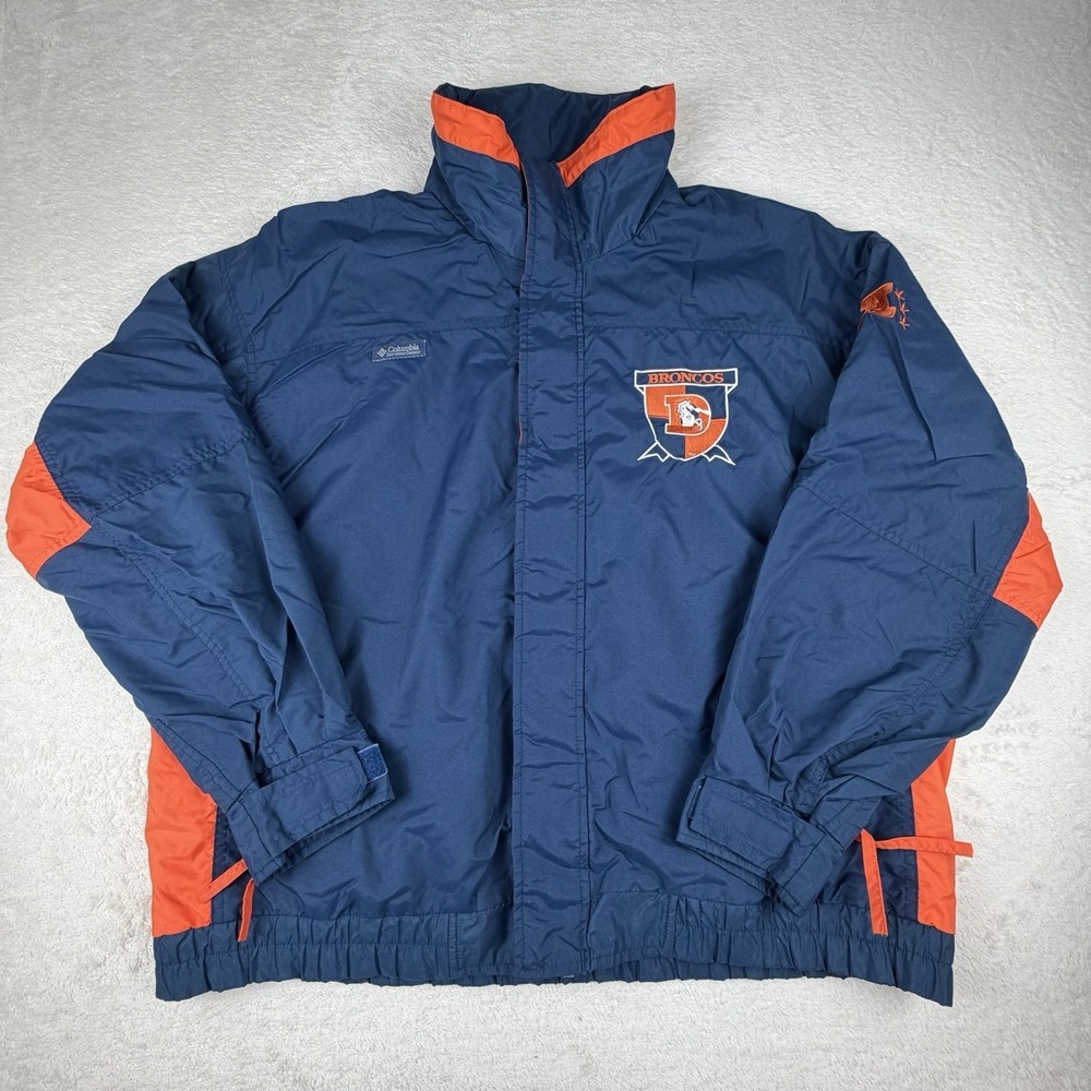 Vintage 1990's Columbia Denver Broncos 3-in-1 Jacket Mens XL, NFL‎ Coat Rare